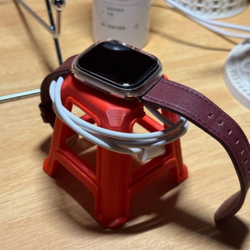 3D Printing Watch - แท่นชาร์จนาฬิกาแบบพิมพ์ 3 มิติอเนกประสงค์ รูปทรงเก้าอี้ตั้งโต๊ะ ชั้นวางจัดเก็บและโชว์สินค้า
