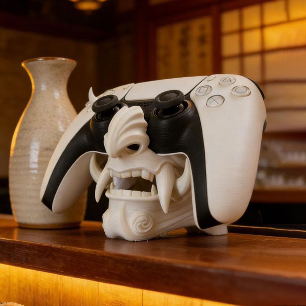 3D Printing Xbox Controller Holder - แท่นวางคอนโทรลเลอร์รูปหน้าปีศาจโอนิ สำหรับพิมพ์ 3 มิติ ของตกแต่งโต๊ะเกมส์สุดพิเศษ ป้องกันการลื่น