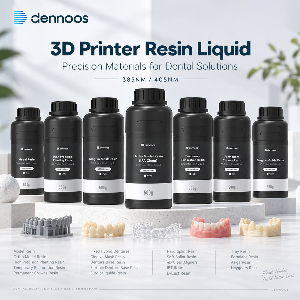3D Printing Pdf - เรซินสำหรับเครื่องพิมพ์ 3 มิติ โมเดลห้องปฏิบัติการทันตกรรม ฟันปลอมถาวรแบบยึดติด ฟันปลอมแบบผสม