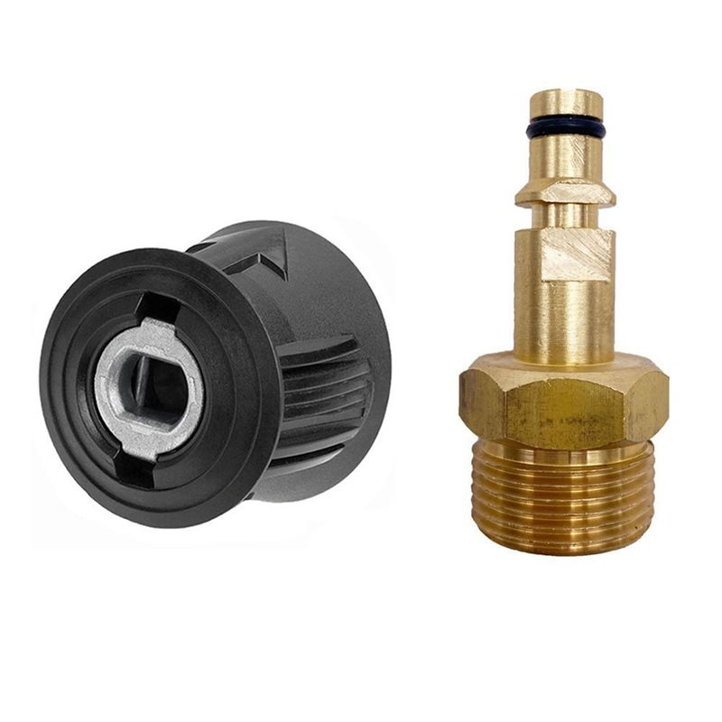 Nozzle Cleaning Kit - M22 14MM ชุดอะแดปเตอร์ตัวผู้ หัวแปลงแบบรวดเร็วสำหรับปืนฉีดน้ำแรงดันสูงคาร์เชอร์ K2-K7