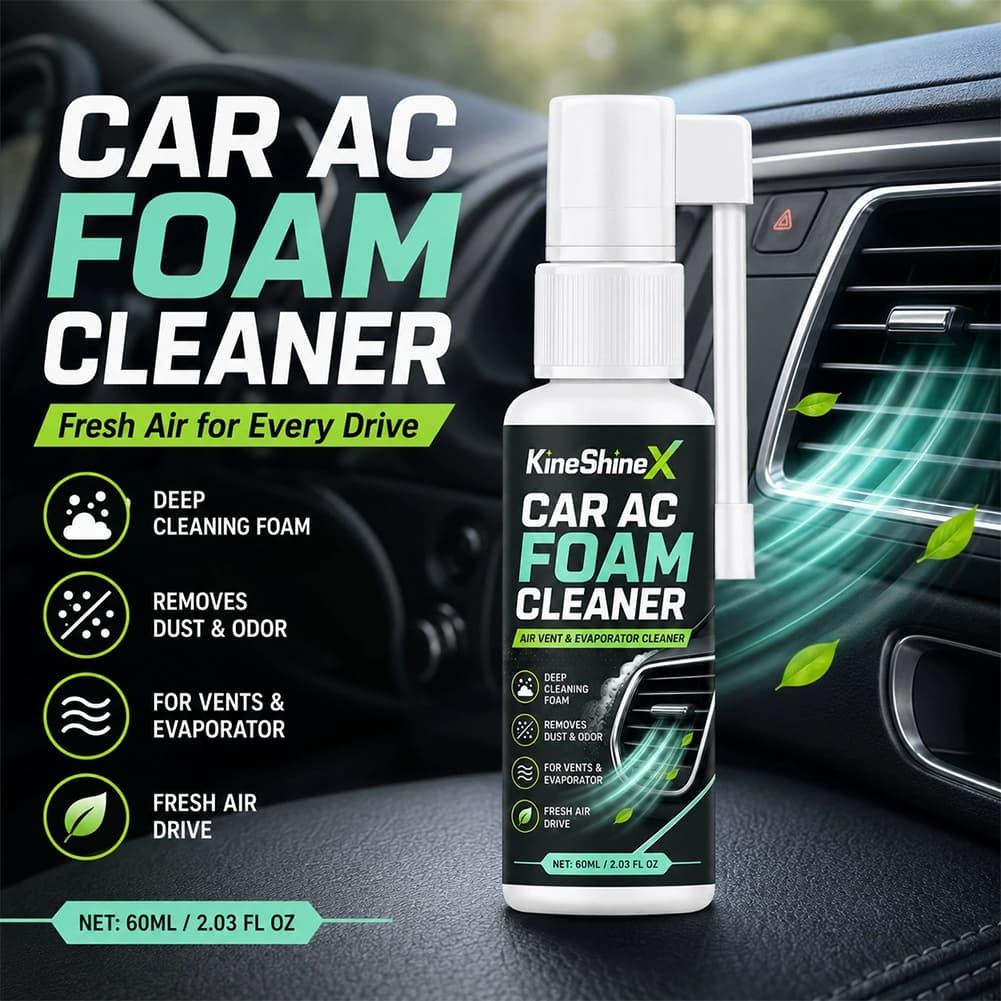 Nozzle Cleaning Kit - น้ำยาทำความสะอาดช่องแอร์รถยนต์แบบหัวฉีดยาว กำจัดฝุ่น กลิ่นอับ กำจัดเชื้อรา สำหรับช่องแอร์ภายในรถยนต์ ดูแลรักษารถยนต์