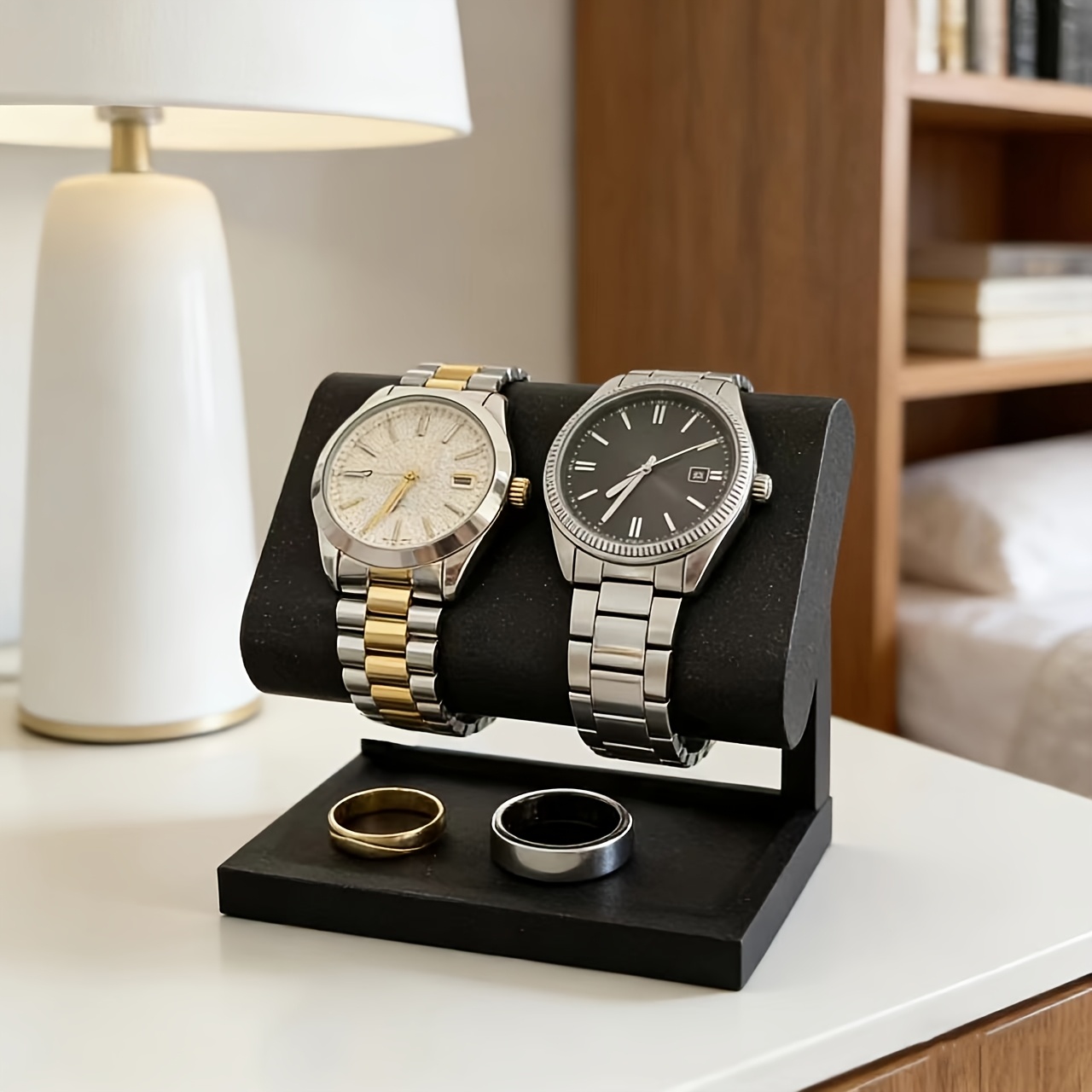 3D Printing Watch - ขาตั้งอเนกประสงค์พิมพ์ 3 มิติ, แท่นวางนาฬิกาและเครื่องประดับแบบตั้งโต๊ะ, ที่วางขนาดกะทัดรัดสำหรับแหวน, สร้อยคอ,