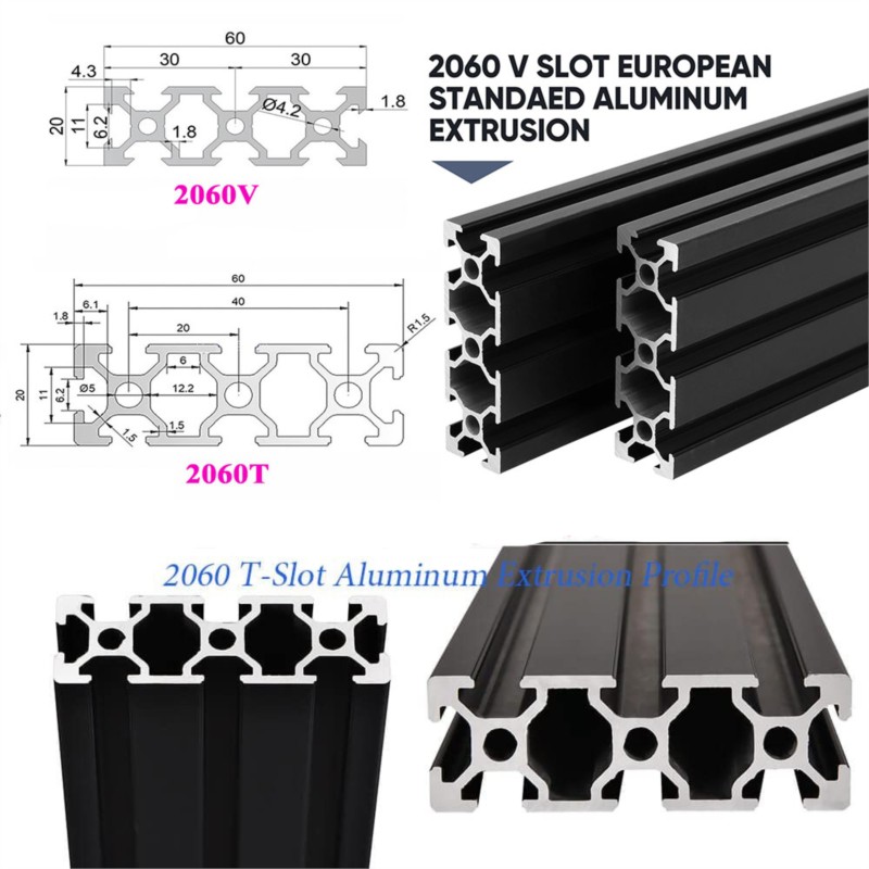 โปรไฟล์อะลูมิเนียมสีดำ 1 ชิ้น  - 3D Printer Enclosure Frame บทวิจารณ์และราคา
