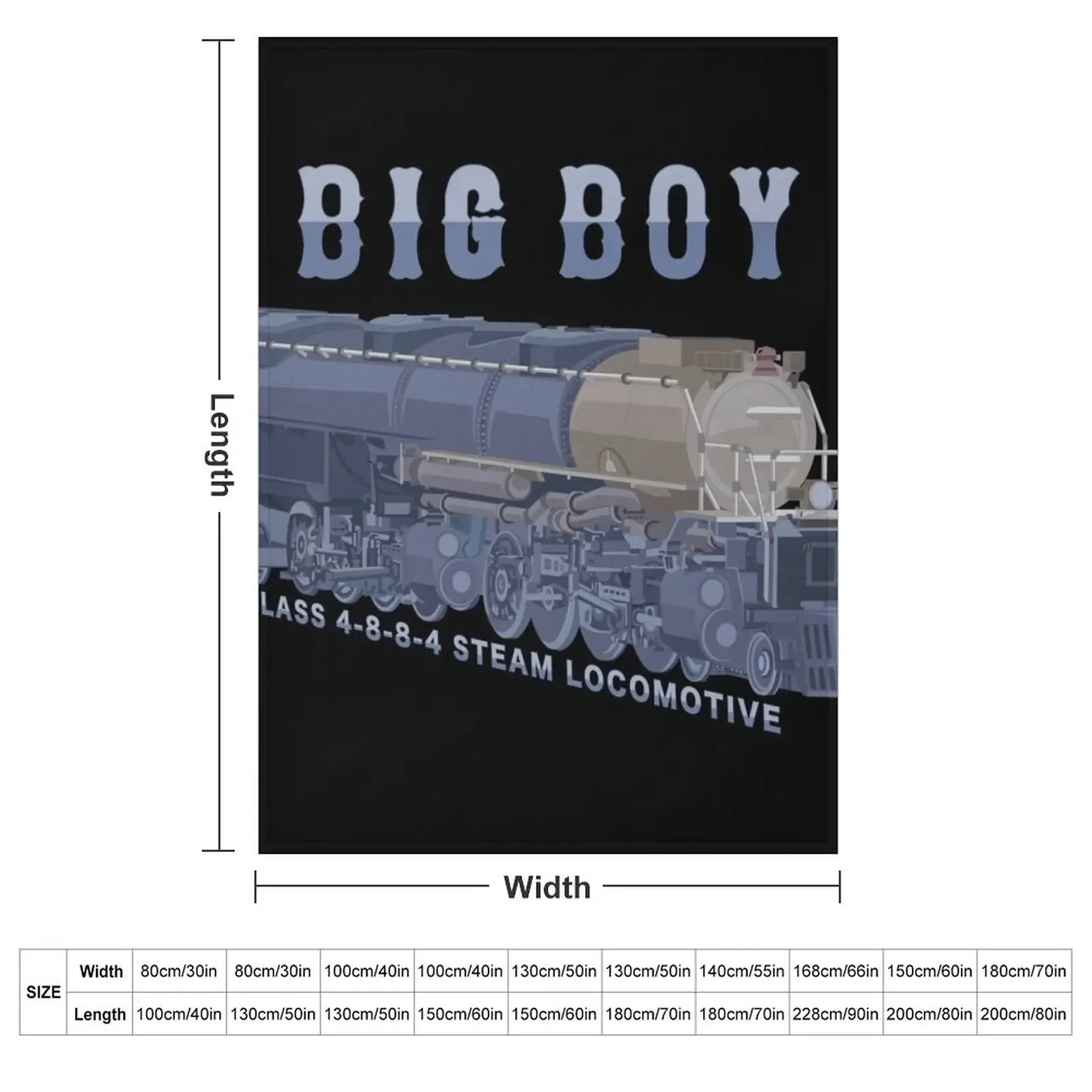 ผ้าห่มลายรถจักรไอน้ำ Big Boy ร - 3D Printing Diagram บทวิจารณ์และราคา