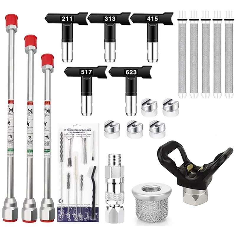 ชุดปืนพ่นสีแบบไร้อากาศ 17 ชิ้น - Nozzle Cleaning Kit บทวิจารณ์และราคา