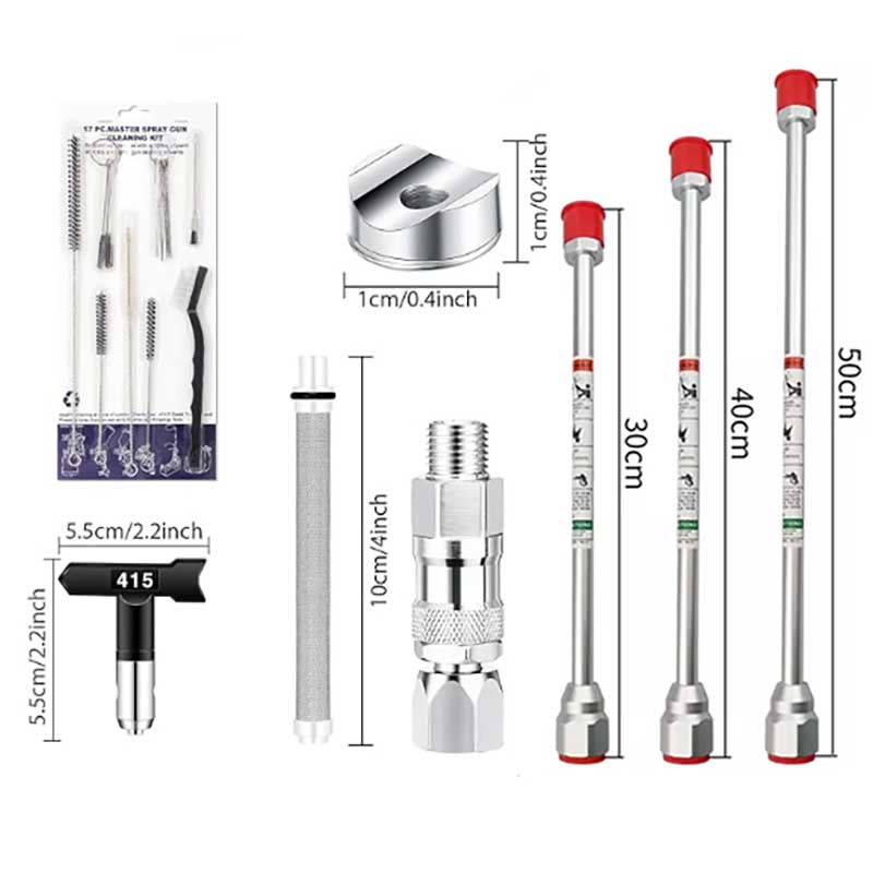 ชุดปืนพ่นสีแบบไร้อากาศ 17 ชิ้น - Nozzle Cleaning Kit บทวิจารณ์และราคา