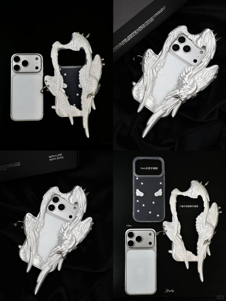 เคสโทรศัพท์แบบเจาะรูลายปีกนางฟ - 3D Printing Case บทวิจารณ์และราคา