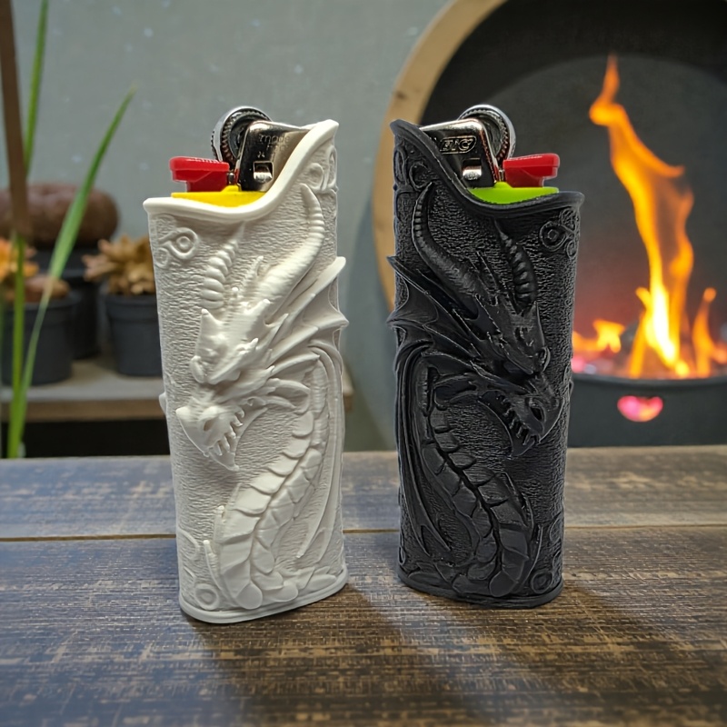เคสใส่ไฟแช็กแบบนูนลายมังกรสไตล - 3D Printing Case บทวิจารณ์และราคา