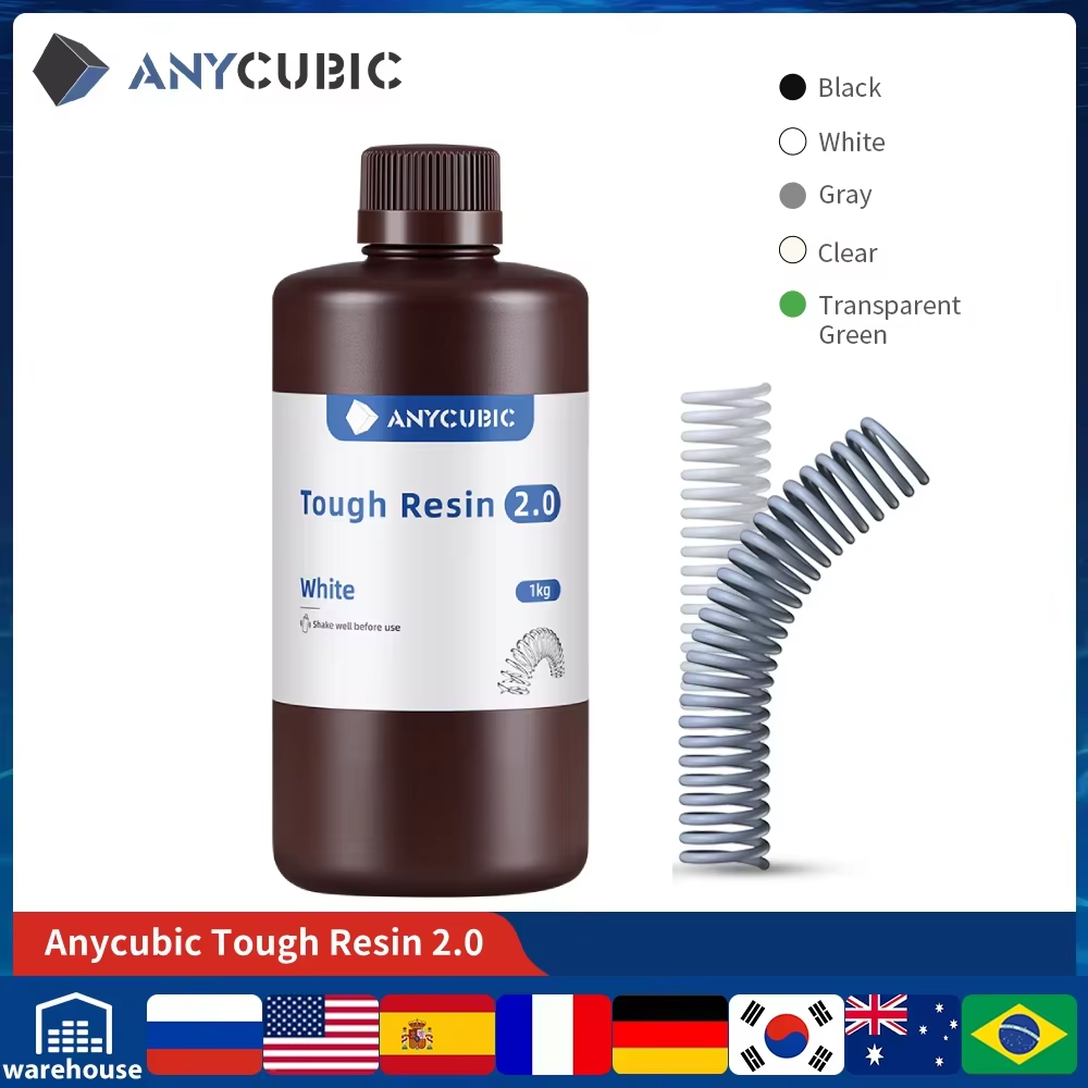ANYCUBIC ยืดหยุ่น Tough เรซิ่น - 3D Printing Dental บทวิจารณ์และราคา
