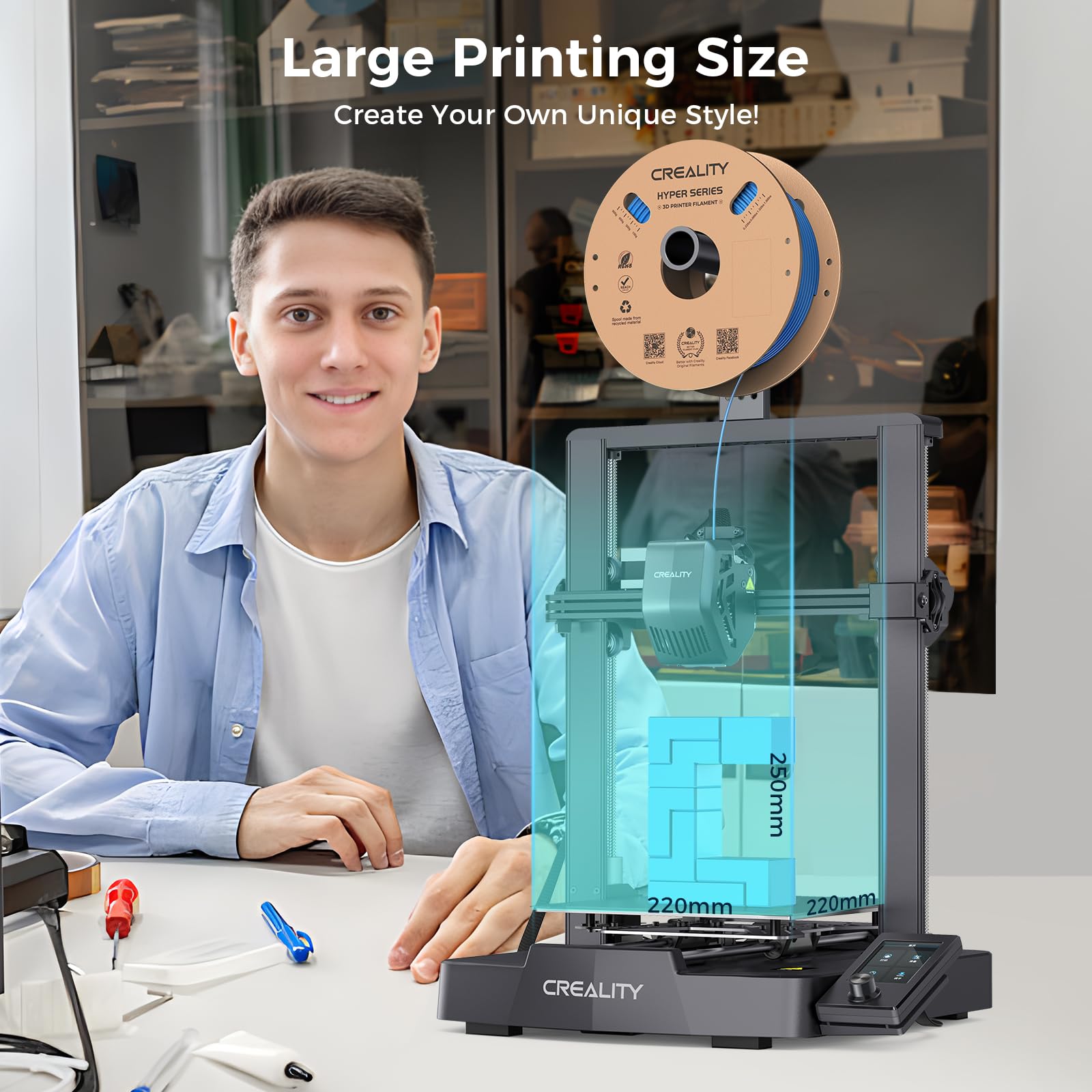เครื่องพิมพ์3D แบบ Ender-3 Cre - 3D Printing Industrial บทวิจารณ์และราคา