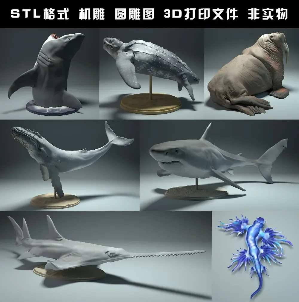 สัตว์, หมีขั้วโลก, Takin, หมาป - 3D Printing File Free บทวิจารณ์และราคา