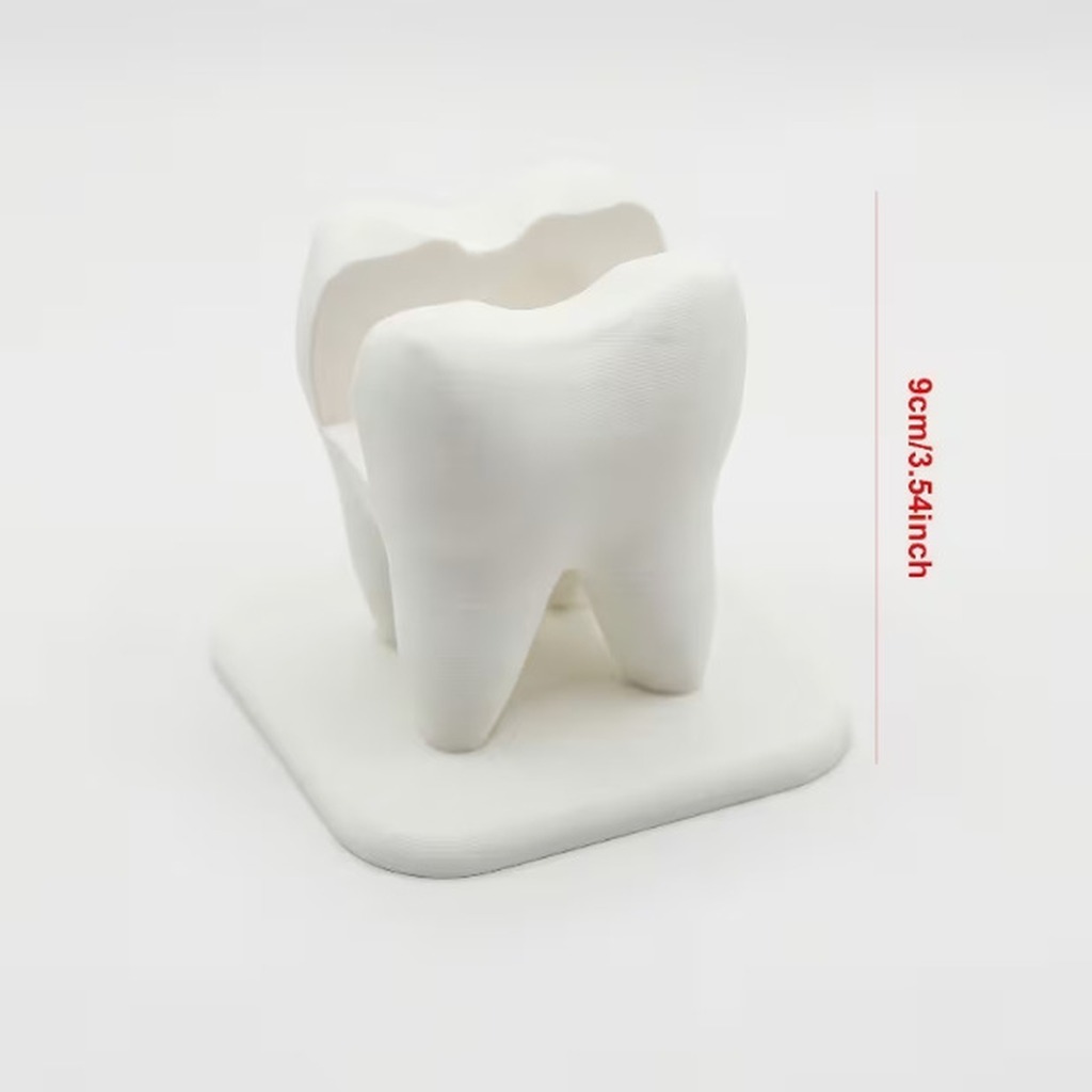 ที่วางนามบัตรรูปฟันสีขาวพิมพ์  - 3D Printing Dental บทวิจารณ์และราคา