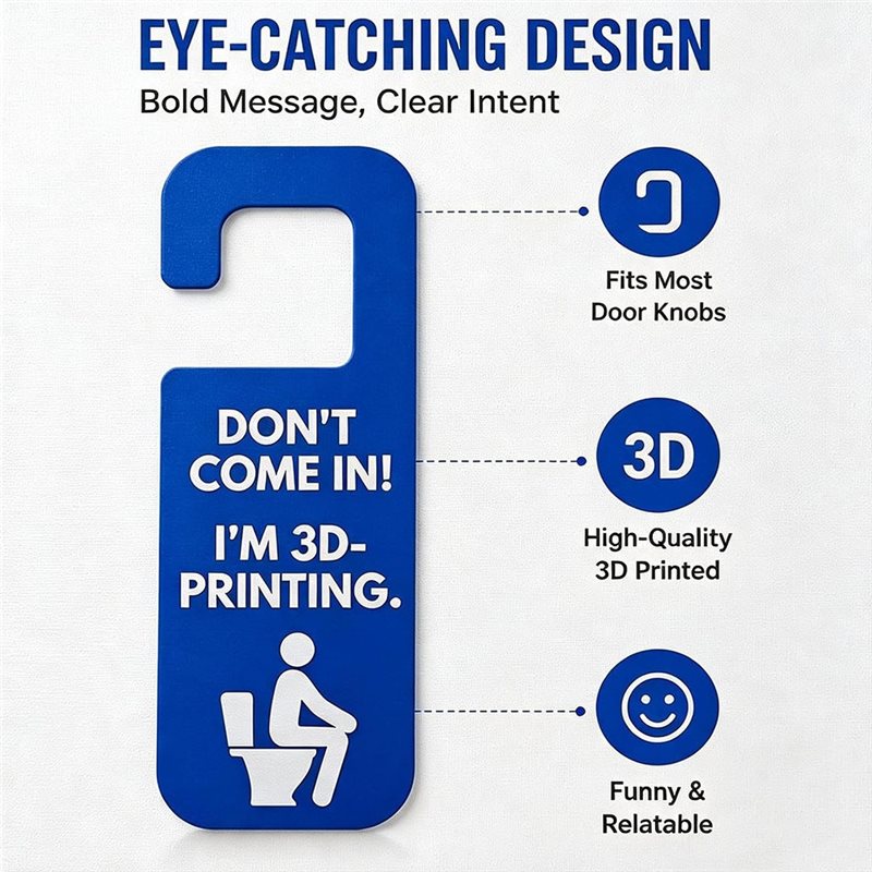 ป้ายแขวนประตู 3D Printing รุ่น - 3D Printing Enthusiast บทวิจารณ์และราคา
