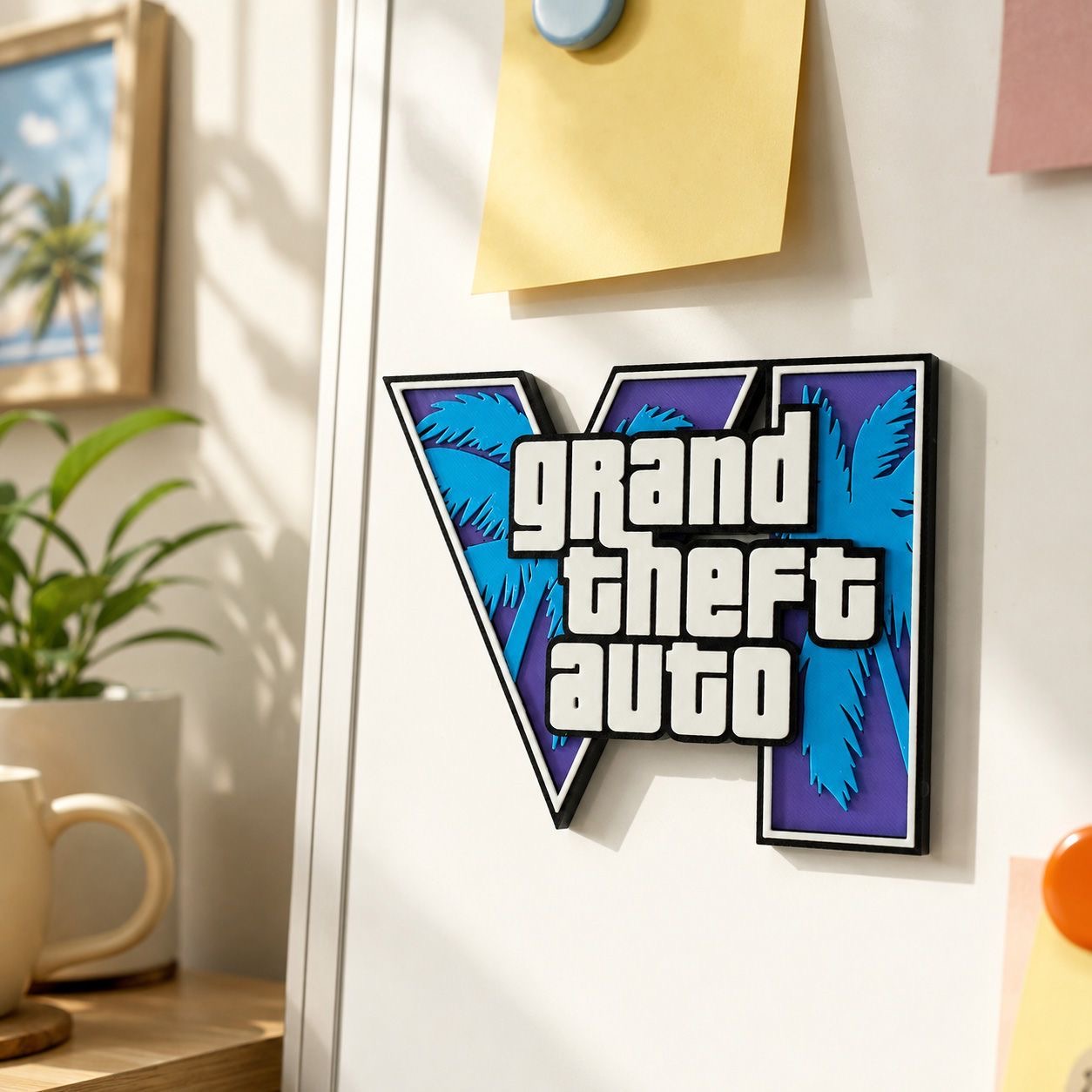 สติกเกอร์แม่เหล็กโลโก้ GTA6 พิ - 3D Printing Enthusiast บทวิจารณ์และราคา