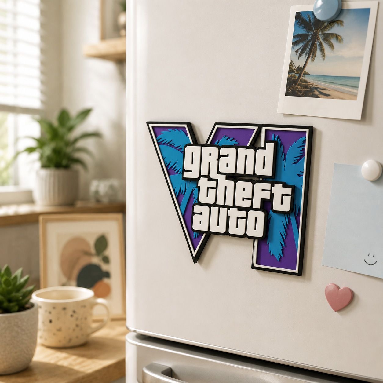 สติกเกอร์แม่เหล็กโลโก้ GTA6 พิ - 3D Printing Enthusiast บทวิจารณ์และราคา