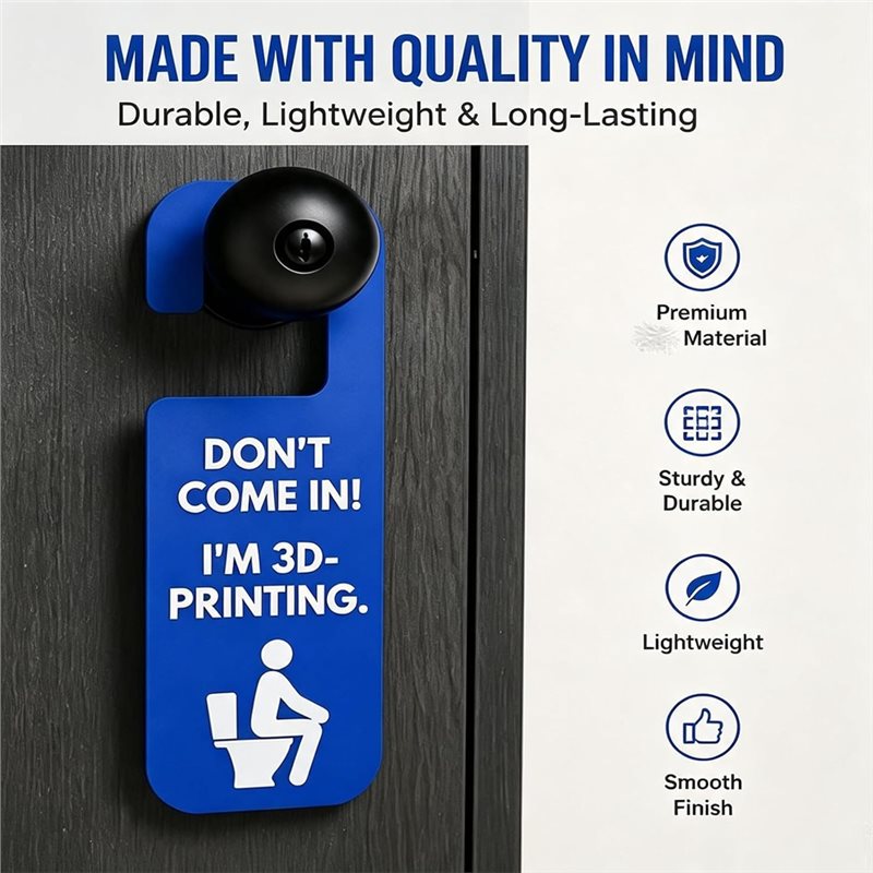 ป้ายแขวนประตู 3D Printing รุ่น - 3D Printing Enthusiast บทวิจารณ์และราคา